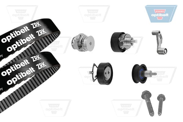 OPTIBELT KT 1209W1 Vandens siurblio ir paskirstymo diržo komplektas
