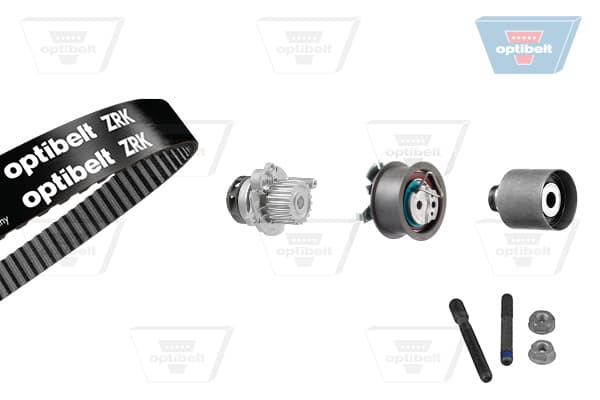 OPTIBELT KT 1237W1 Vandens siurblio ir paskirstymo diržo komplektas