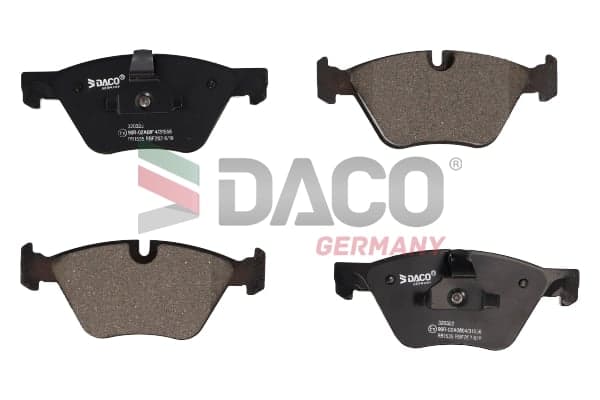 Stabdžių kaladėlių komplektas — DACO Germany 320322