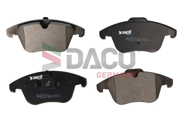 Stabdžių kaladėlių komplektas — DACO Germany 322570