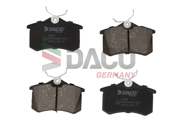 Stabdžių kaladėlių komplektas — DACO Germany 329986