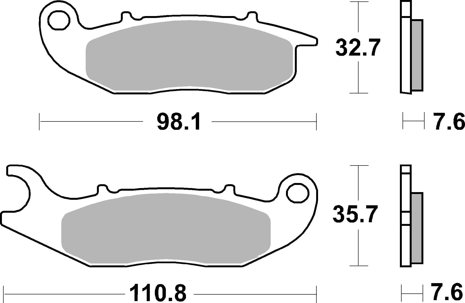 BREMBO 07GR03CC Stabdžių kaladėlių komplektas