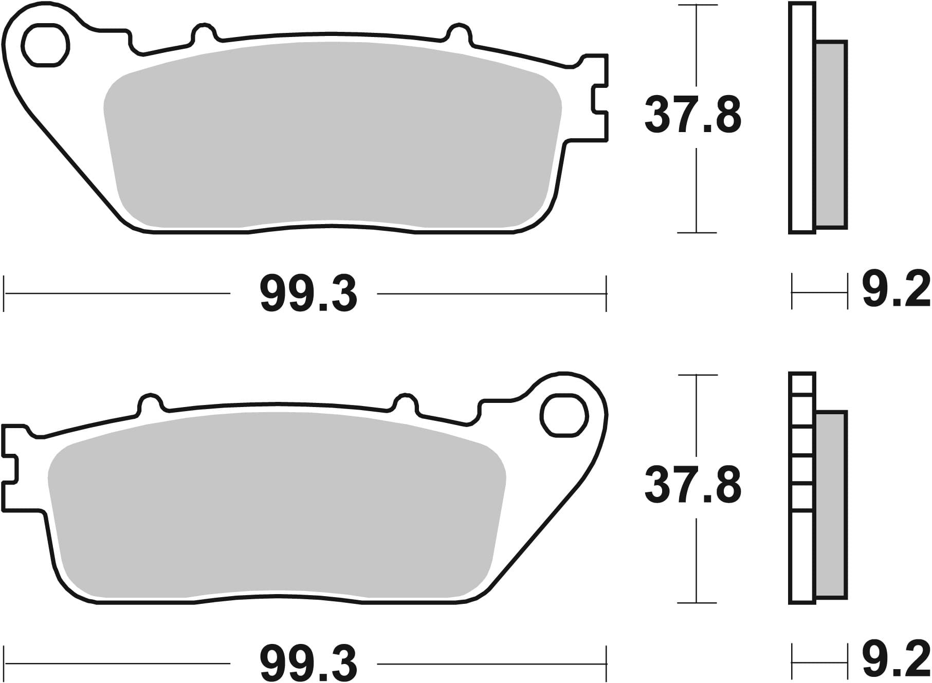 BREMBO 07HO13SP Stabdžių kaladėlių komplektas