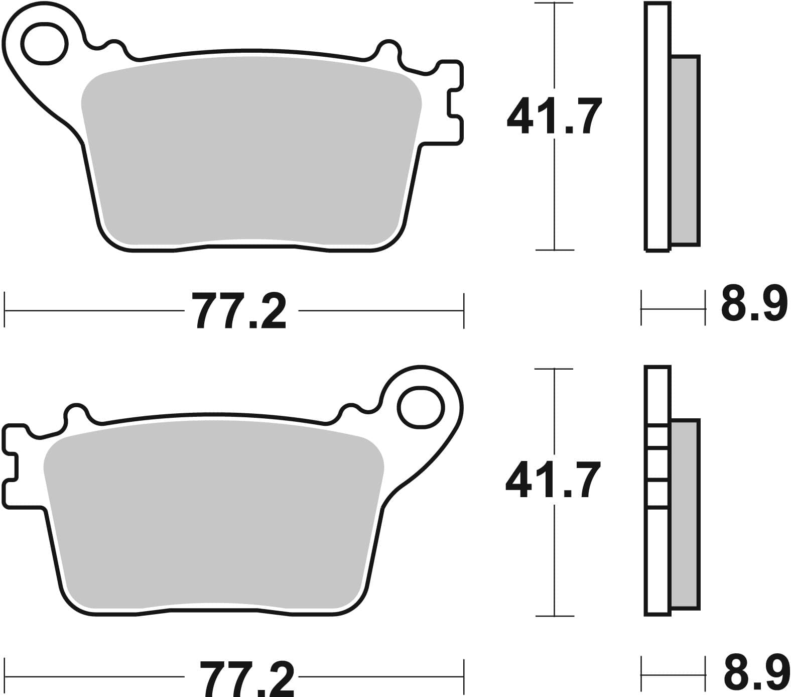 BREMBO 07HO59SP Stabdžių kaladėlių komplektas
