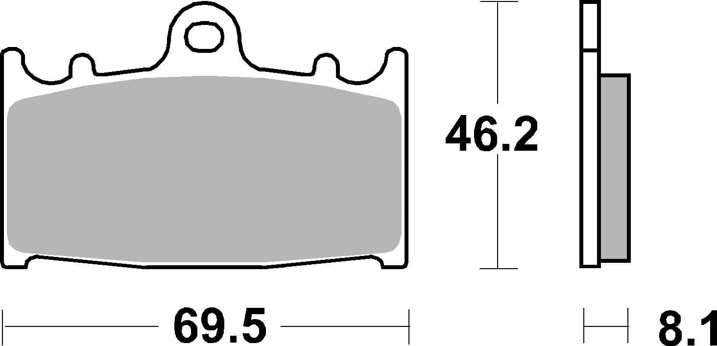 BREMBO 07KA1306 Stabdžių kaladėlių komplektas