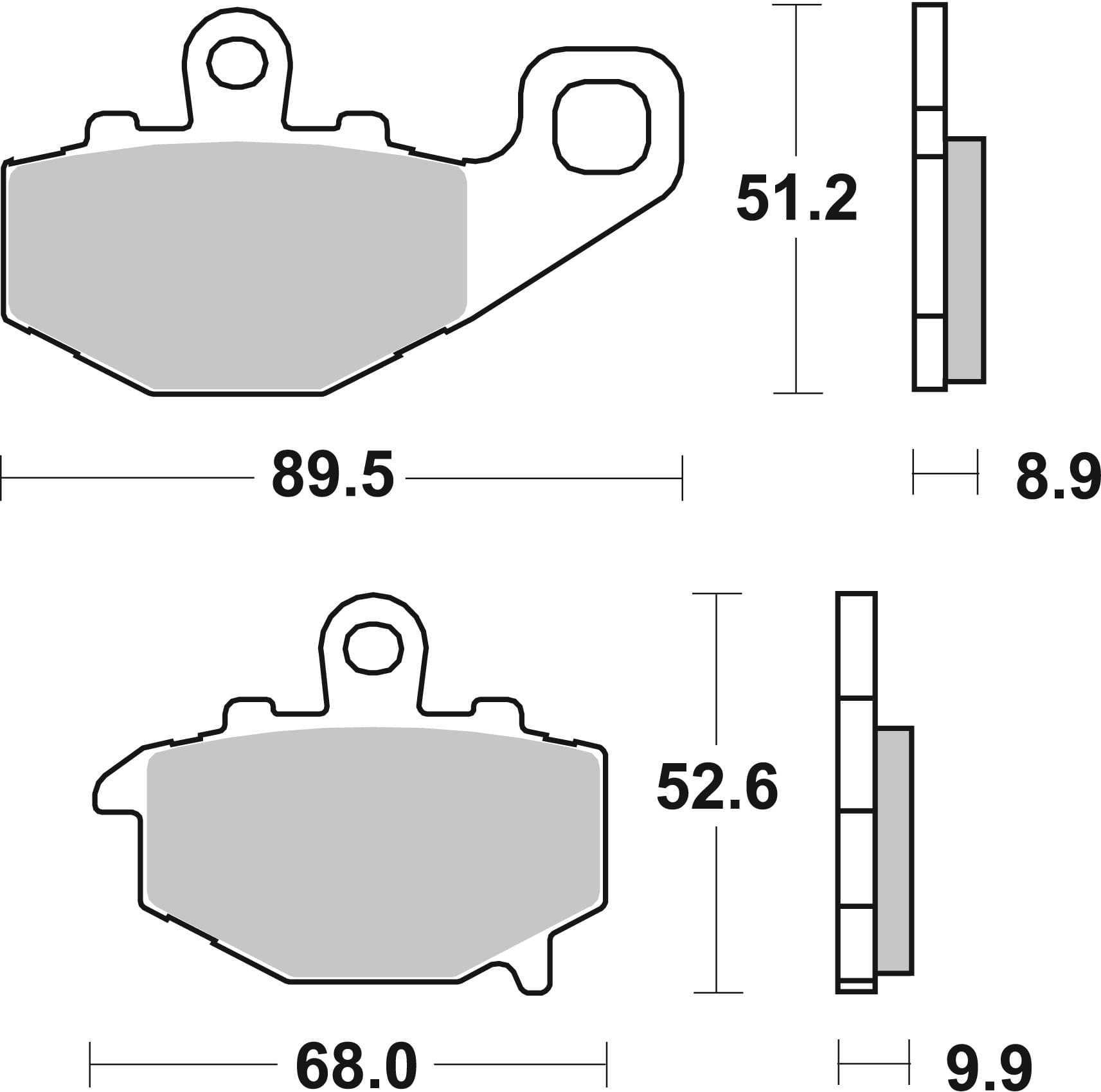 BREMBO 07KA16SP Stabdžių kaladėlių komplektas