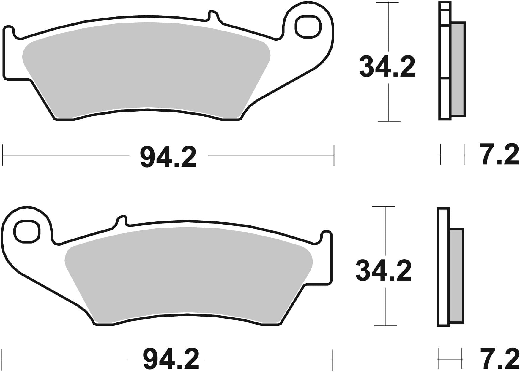 BREMBO 07KA17SD Stabdžių kaladėlių komplektas