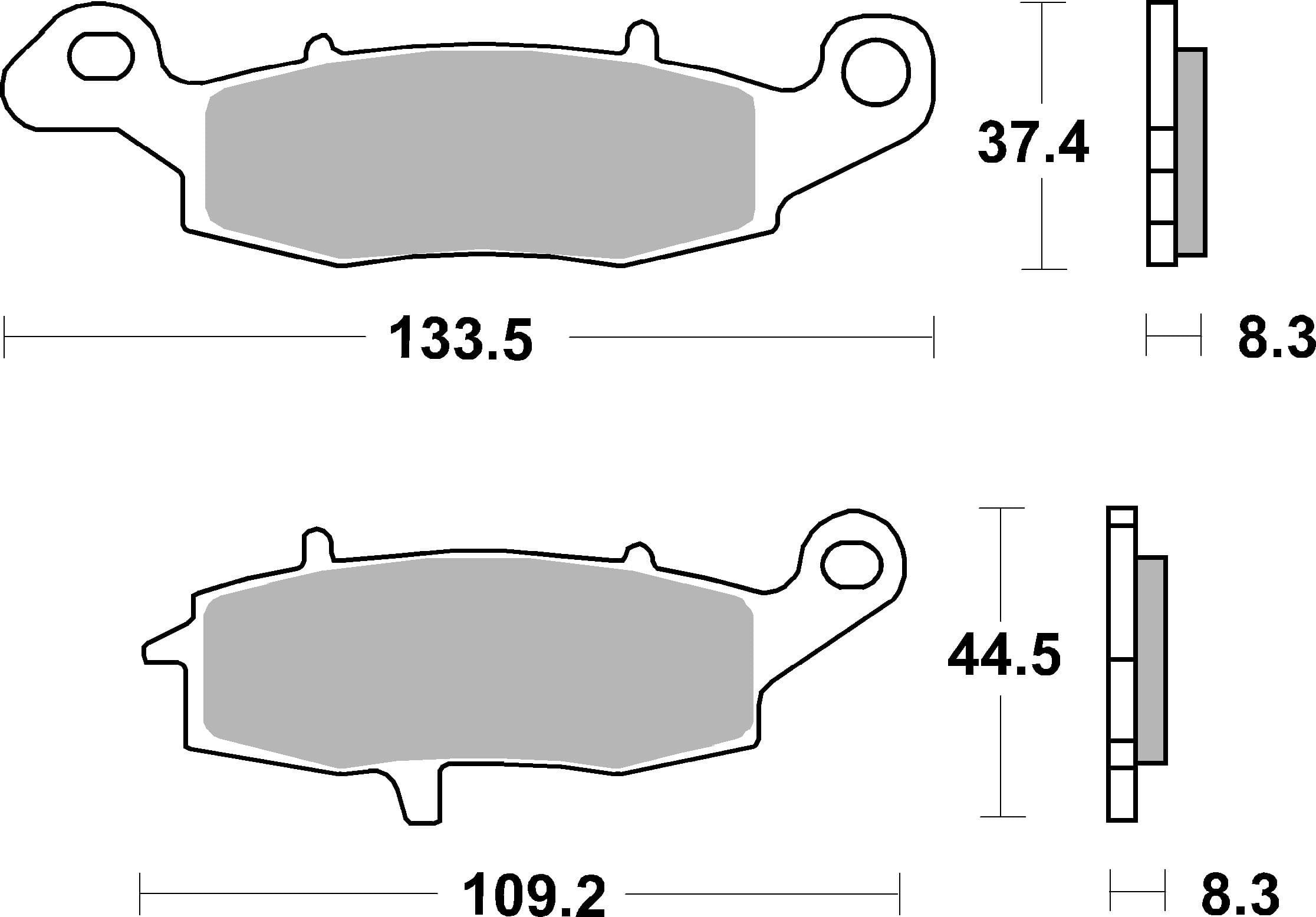 BREMBO 07KA18SA Stabdžių kaladėlių komplektas