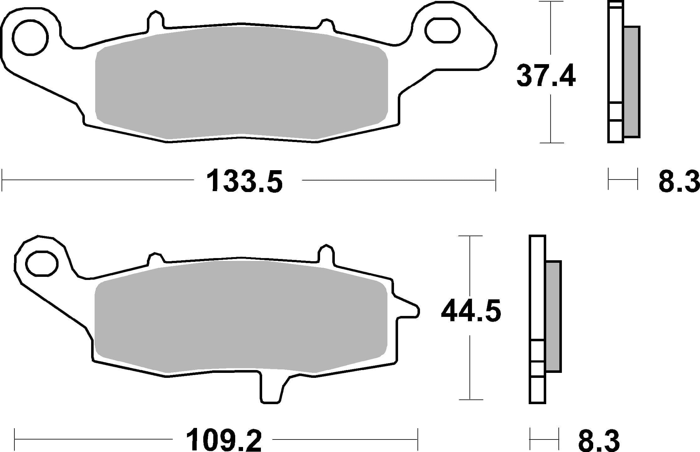 BREMBO 07KA19SA Stabdžių kaladėlių komplektas