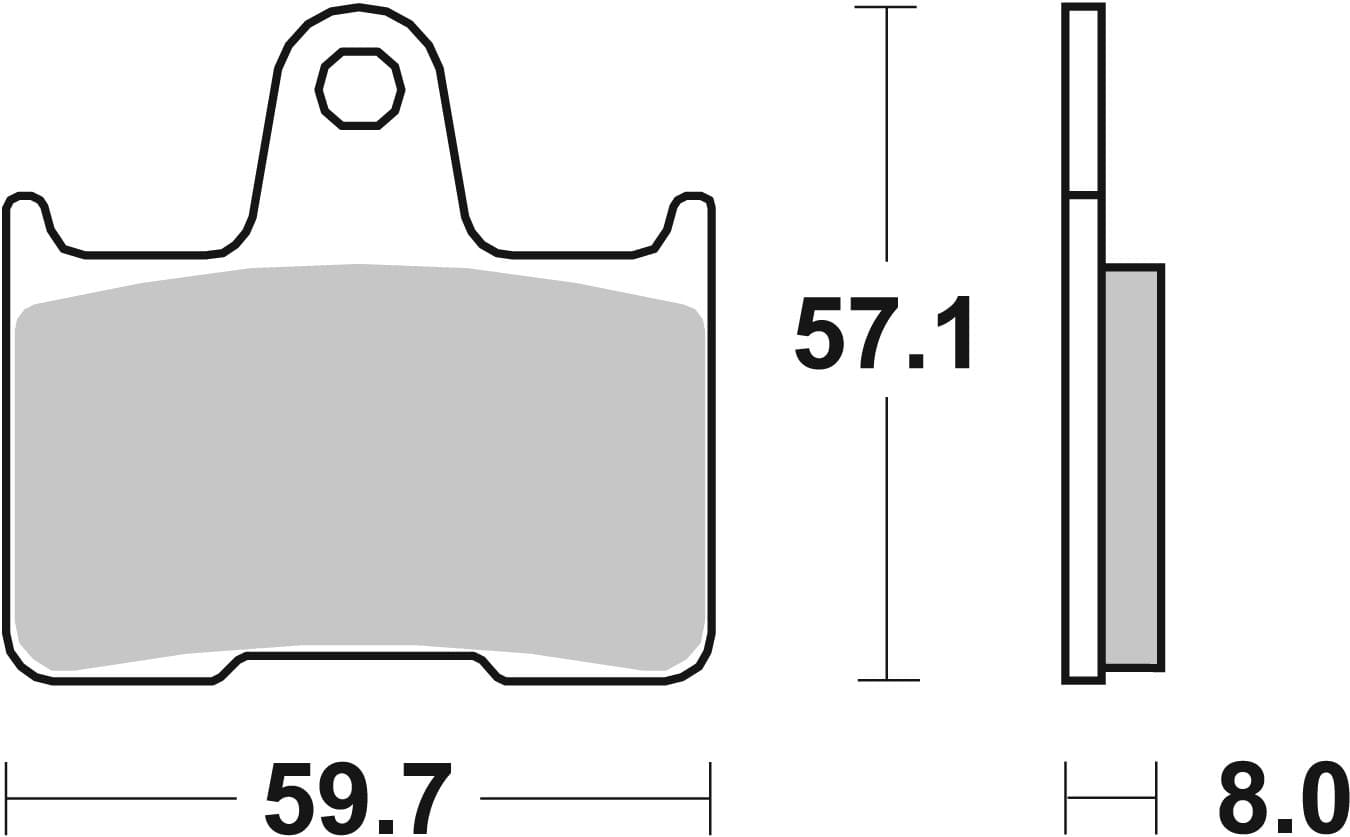 BREMBO 07KA21SP Stabdžių kaladėlių komplektas