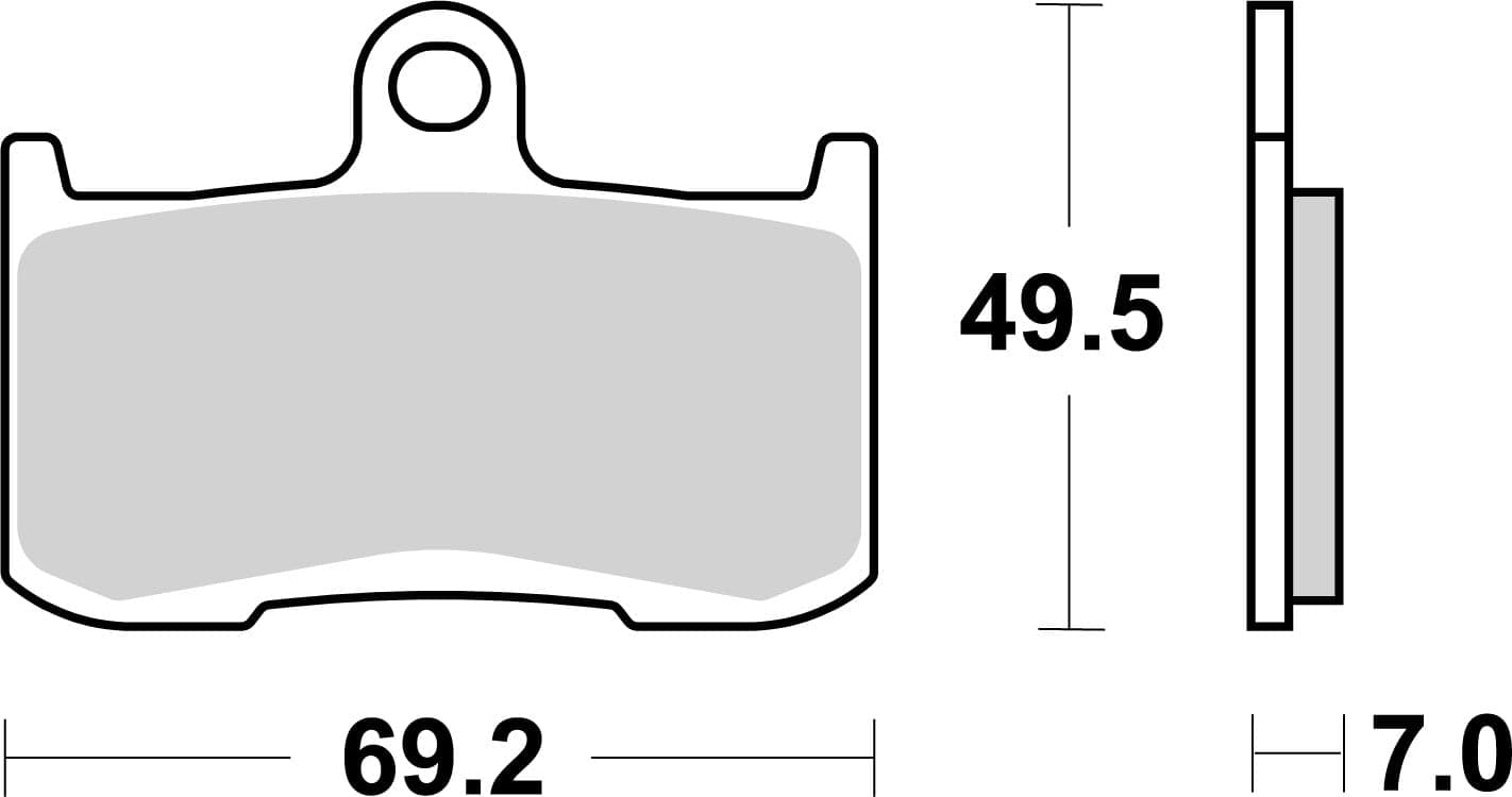 BREMBO 07KA23SA Stabdžių kaladėlių komplektas