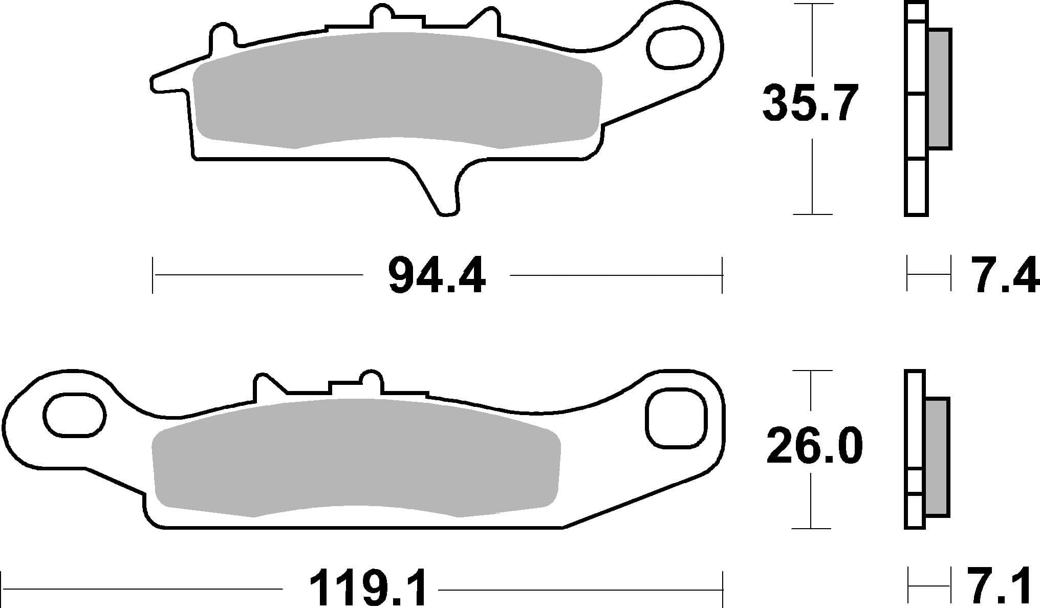 BREMBO 07KA25SD Stabdžių kaladėlių komplektas