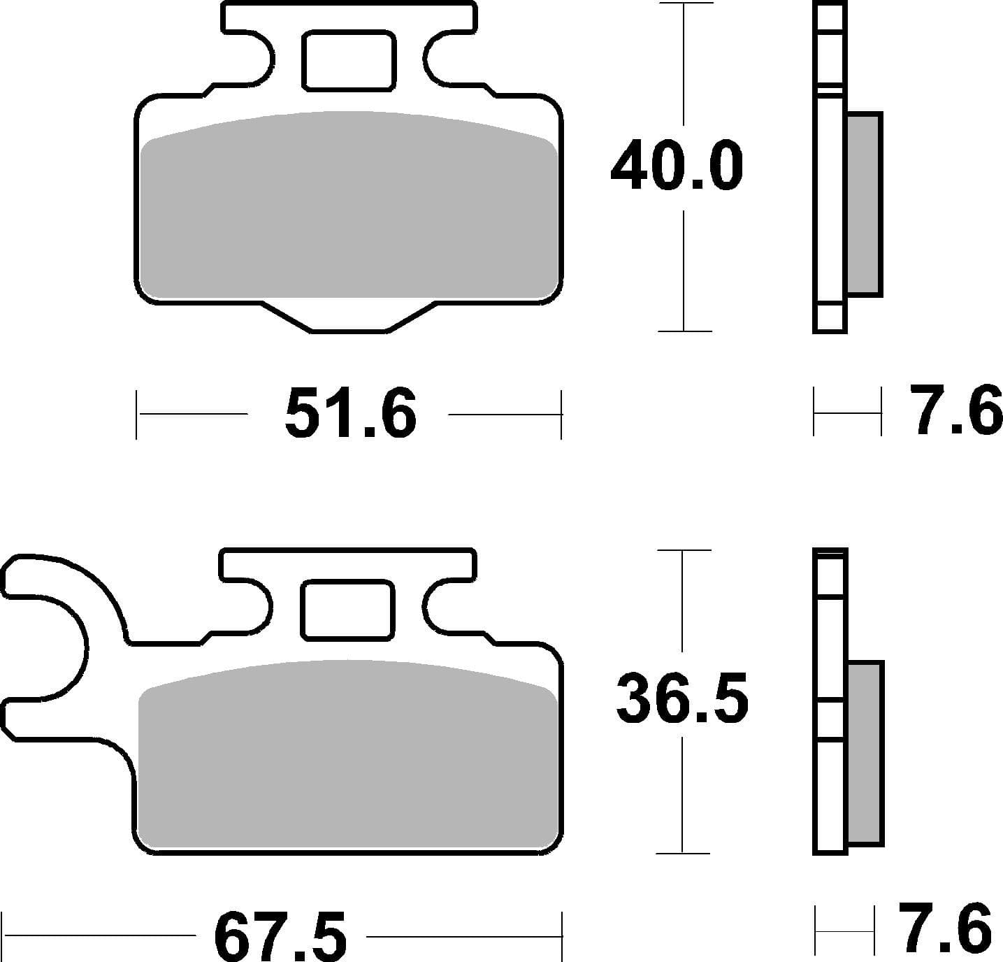 BREMBO 07KA27SD Stabdžių kaladėlių komplektas