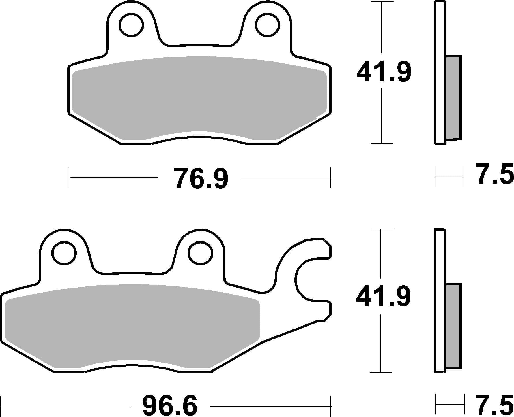 BREMBO 07KA31SA Stabdžių kaladėlių komplektas