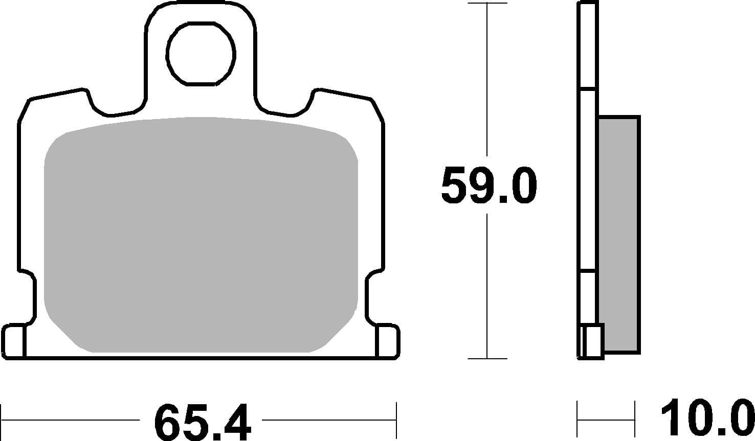BREMBO 07YA0809 Stabdžių kaladėlių komplektas