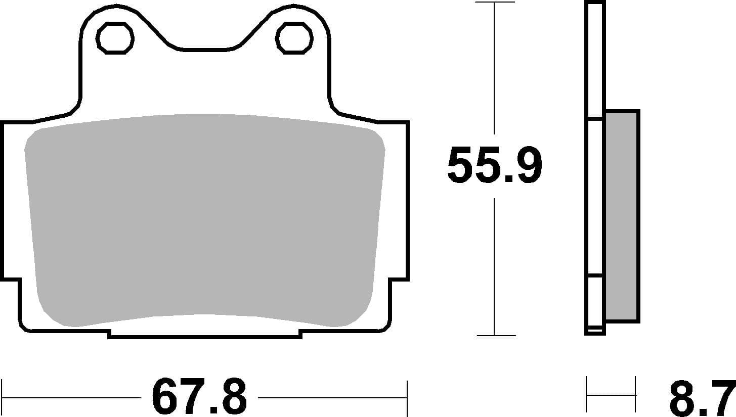 BREMBO 07YA12SP Stabdžių kaladėlių komplektas