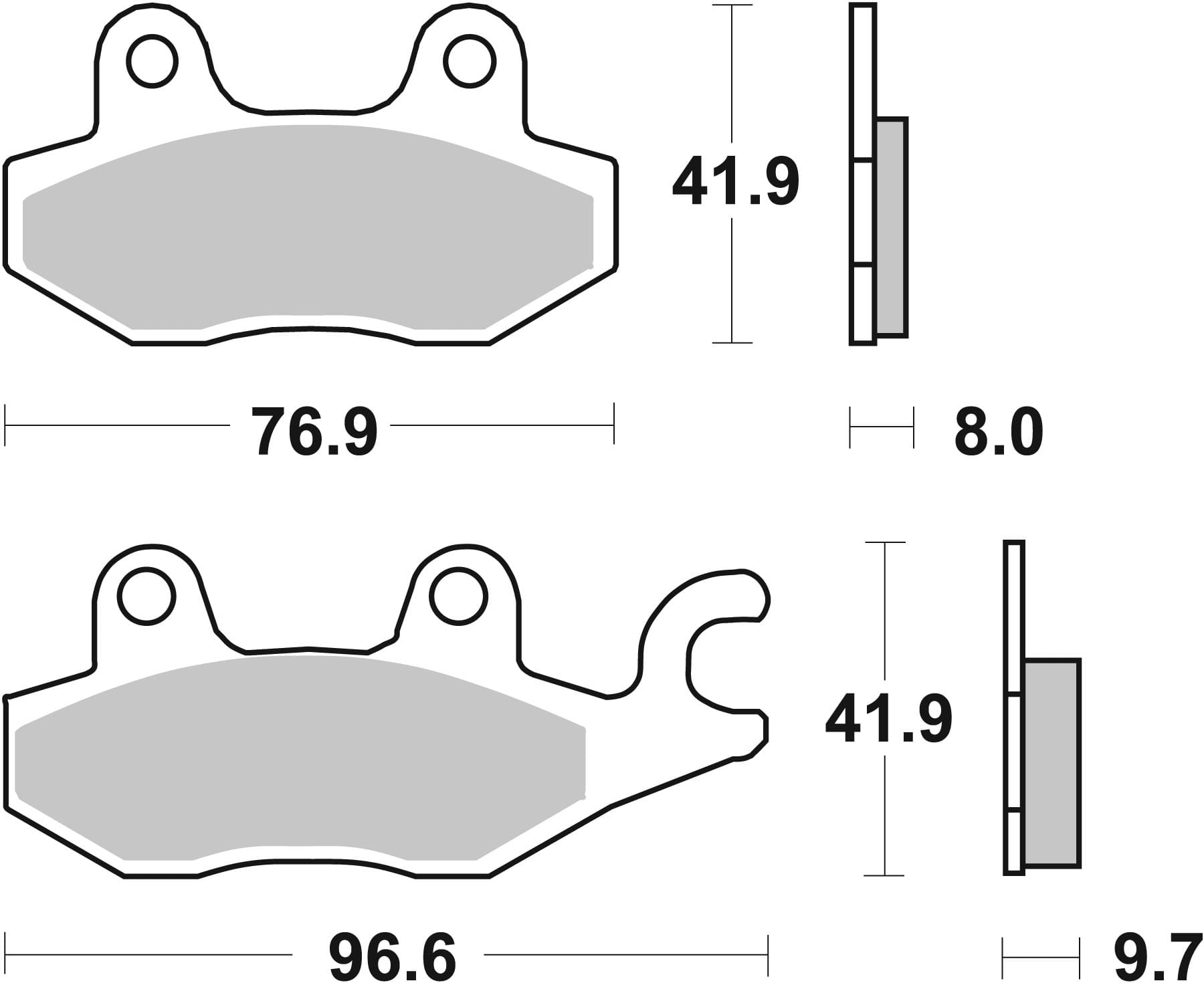 BREMBO 07YA20SP Stabdžių kaladėlių komplektas