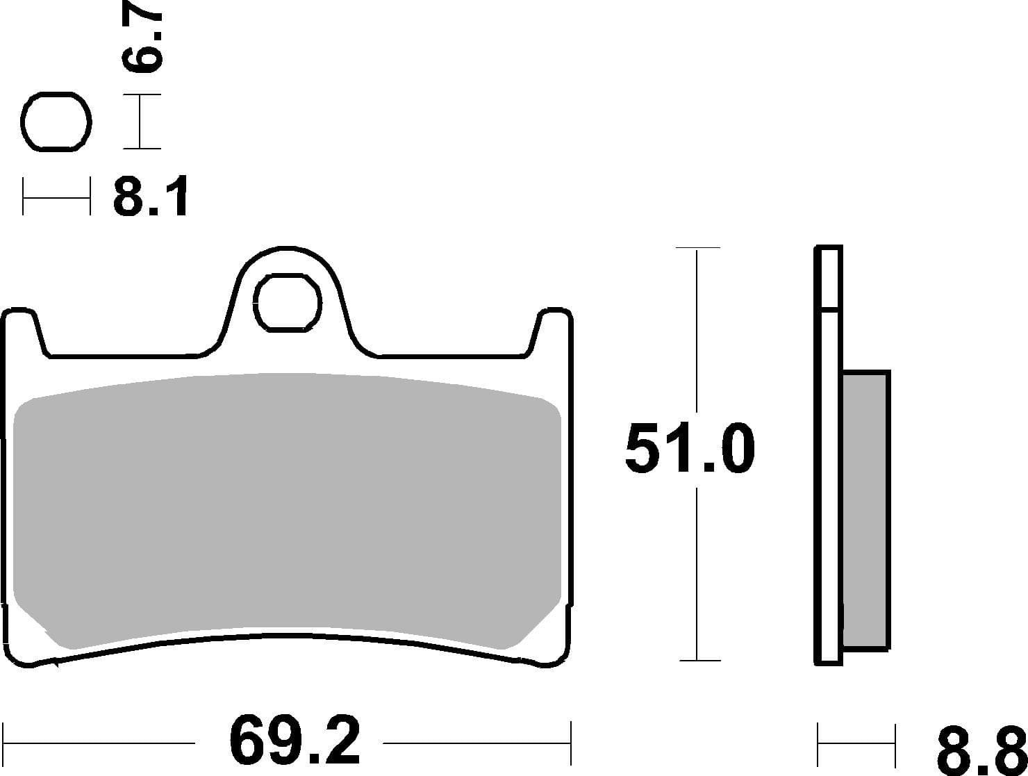 BREMBO 07YA23RC Stabdžių kaladėlių komplektas