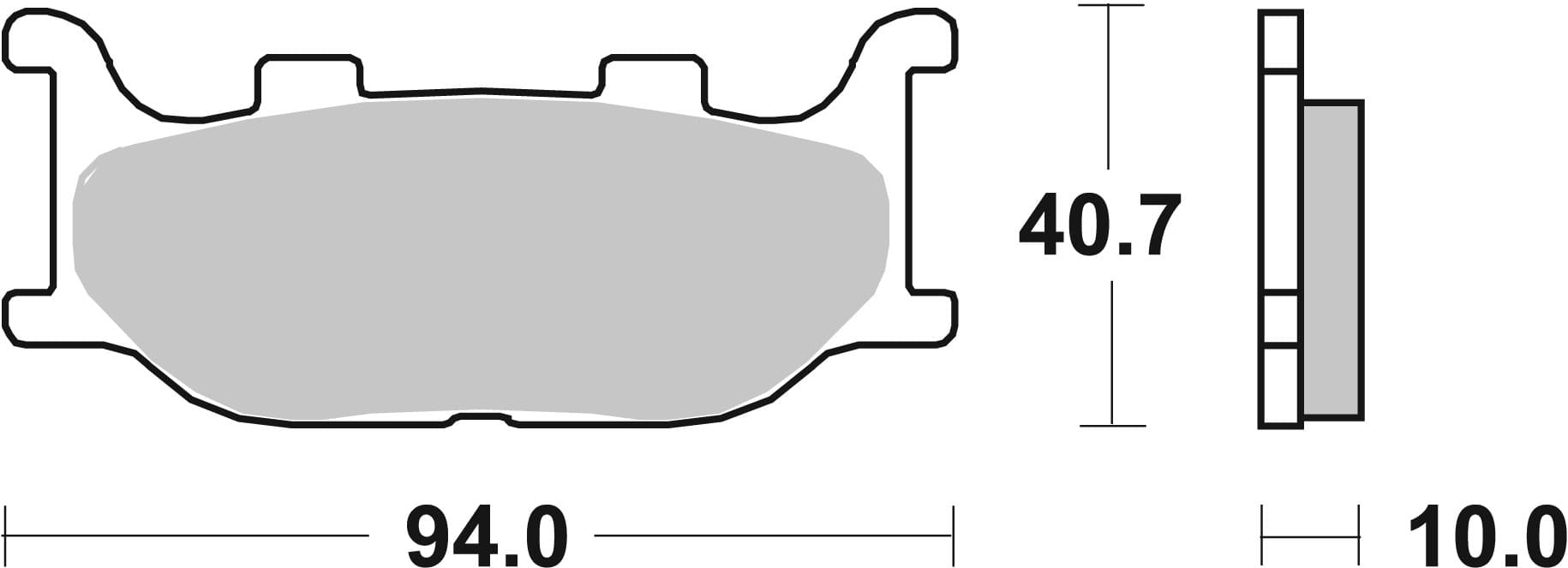 BREMBO 07YA34SA Stabdžių kaladėlių komplektas
