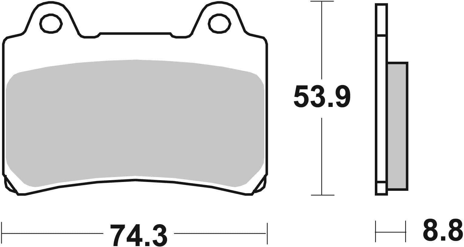 BREMBO 07YA35SA Stabdžių kaladėlių komplektas