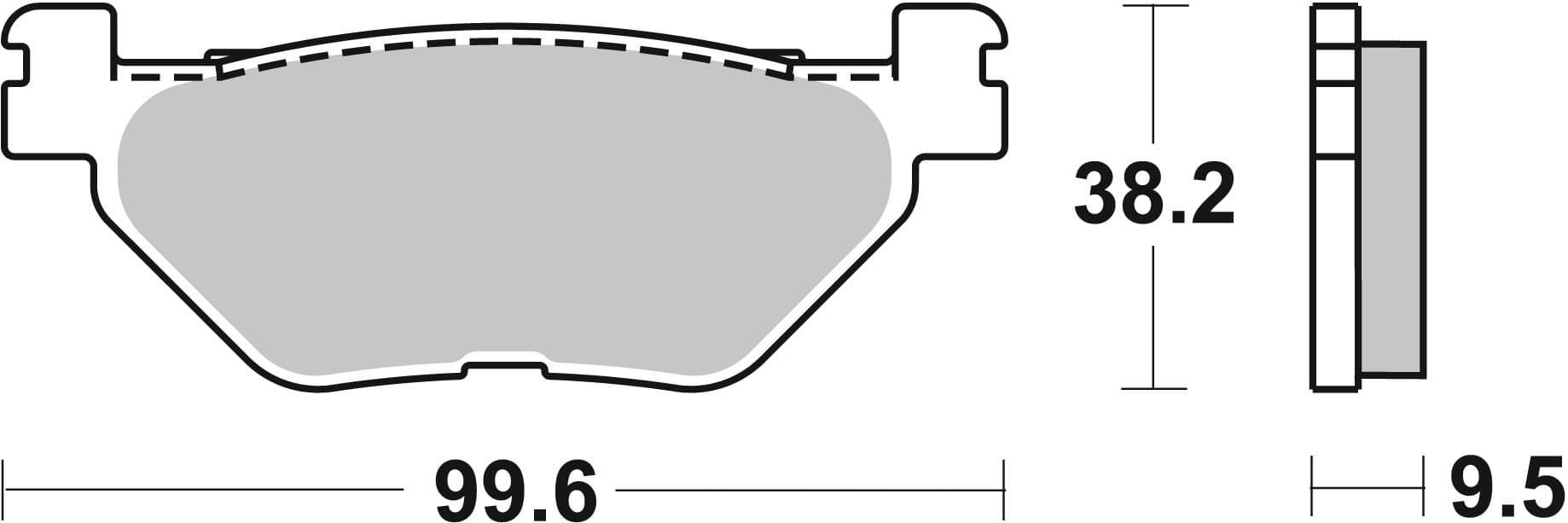 BREMBO 07YA39SP Stabdžių kaladėlių komplektas