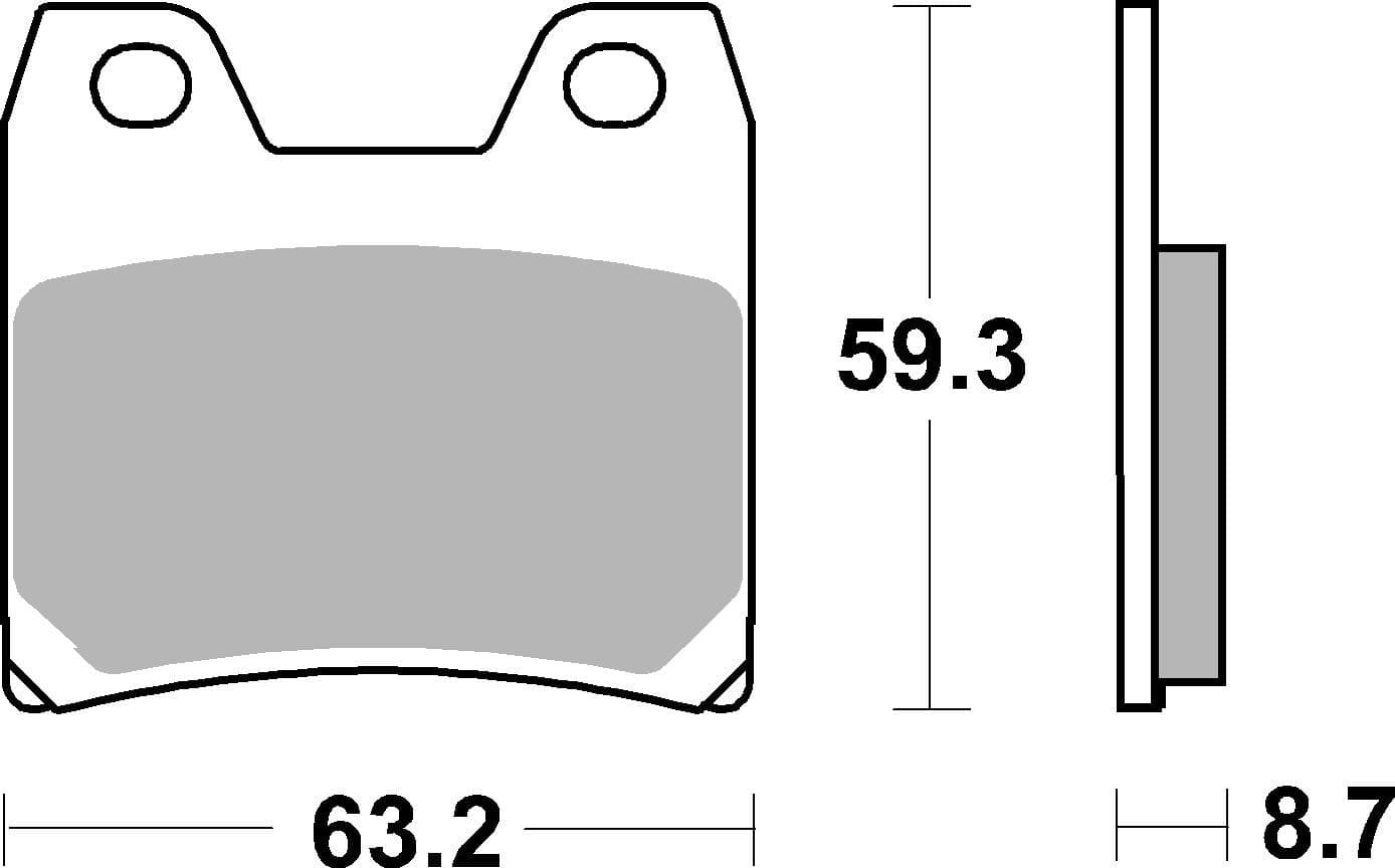 BREMBO 07YA40SP Stabdžių kaladėlių komplektas
