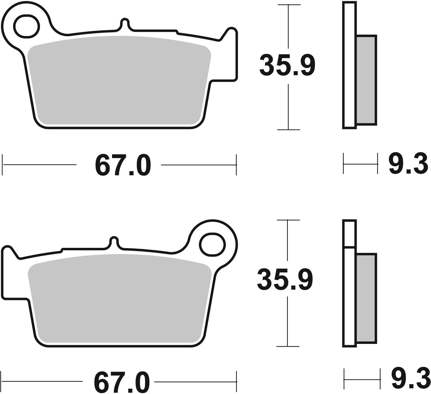 BREMBO 07YA41SD Stabdžių kaladėlių komplektas