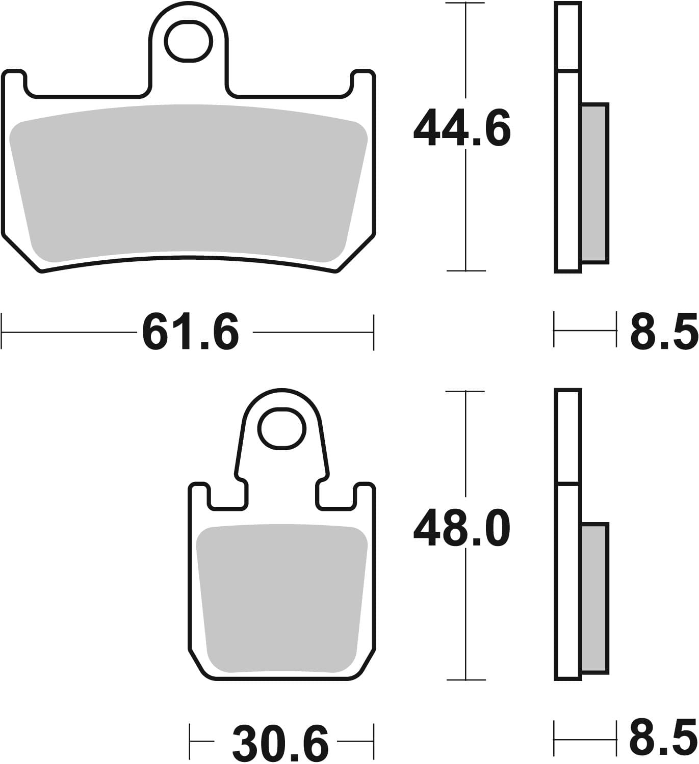 BREMBO 07YA46SA Stabdžių kaladėlių komplektas