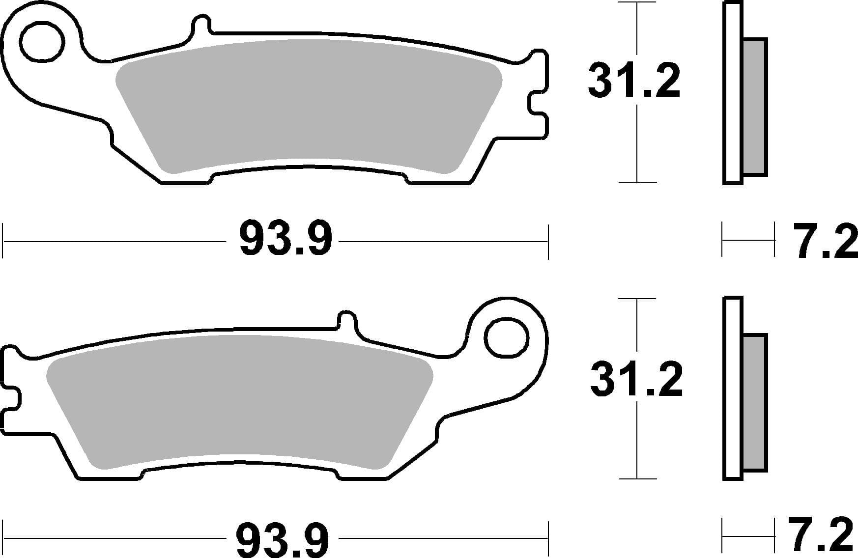 BREMBO 07YA47SD Stabdžių kaladėlių komplektas