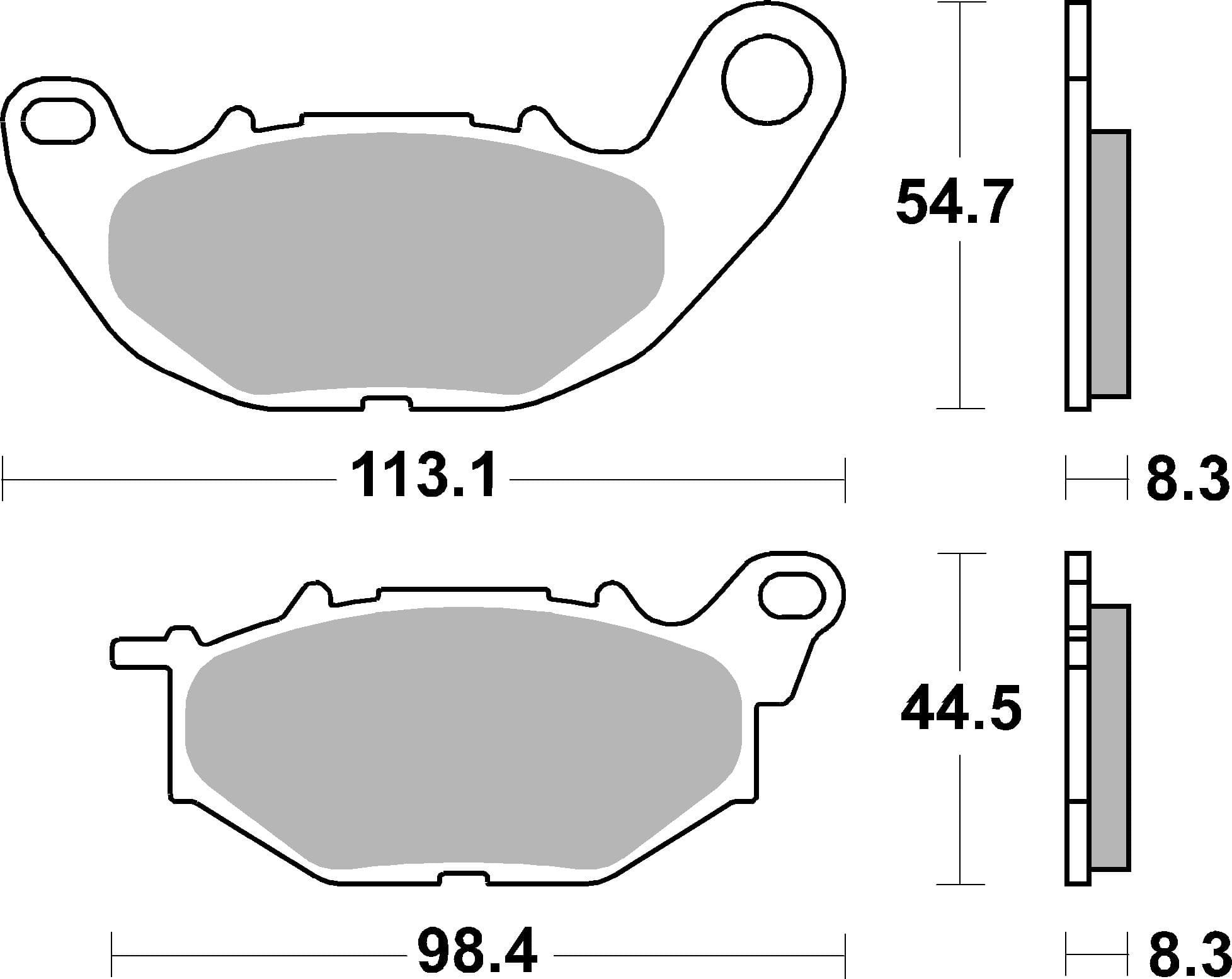 BREMBO 07YA52CC Stabdžių kaladėlių komplektas