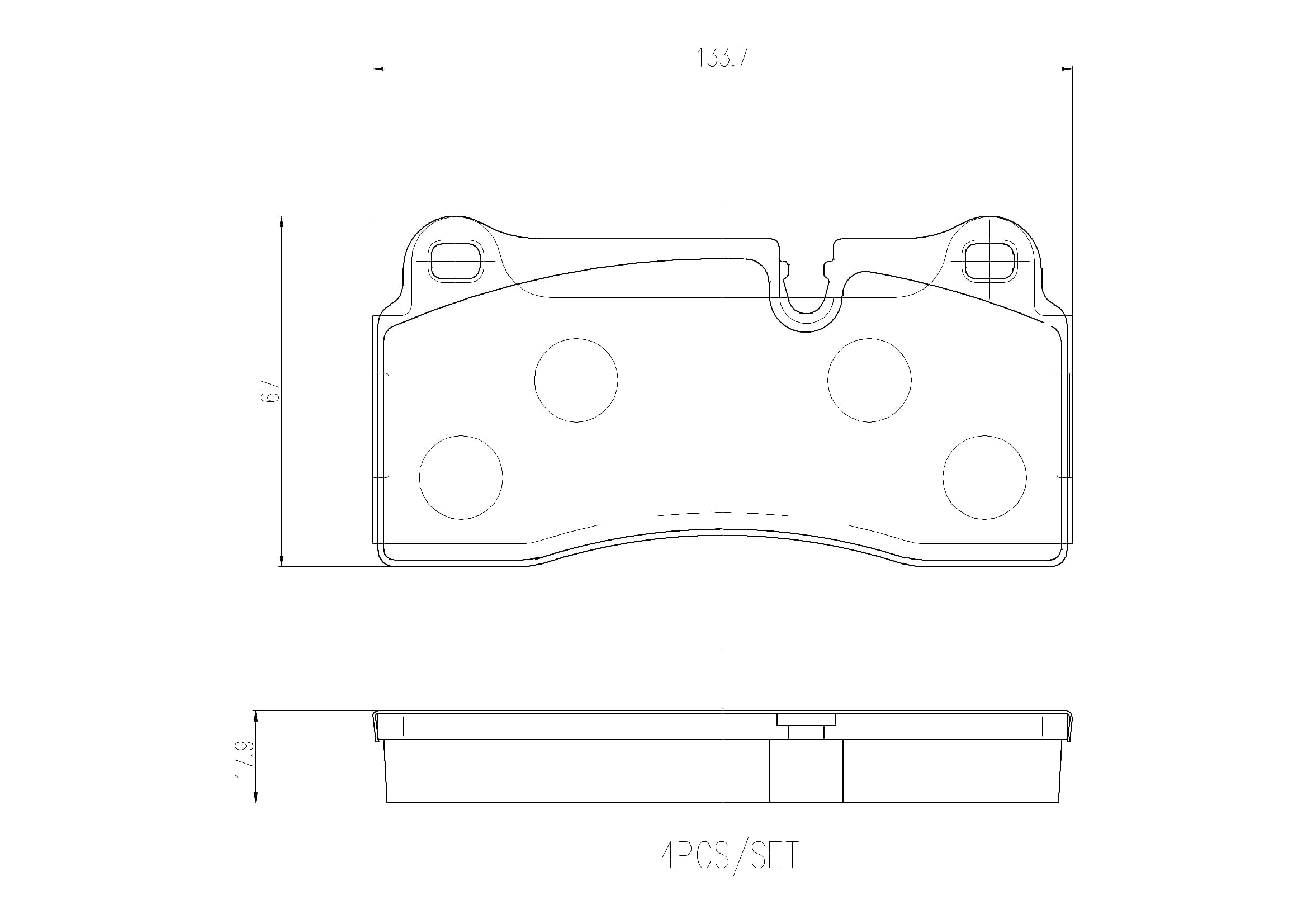 BREMBO P 06 111 Stabdžių kaladėlių komplektas