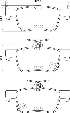 BREMBO P 28 089 Stabdžių kaladėlių komplektas