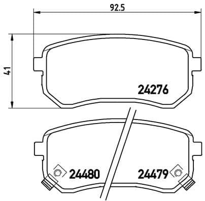 BREMBO P 30 033 Stabdžių kaladėlių komplektas