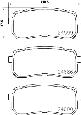 Stabdžių kaladėlių komplektas — BREMBO P 30 080
