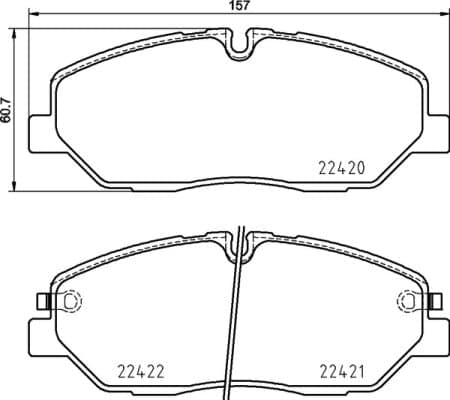 BREMBO P 30 090 Stabdžių kaladėlių komplektas