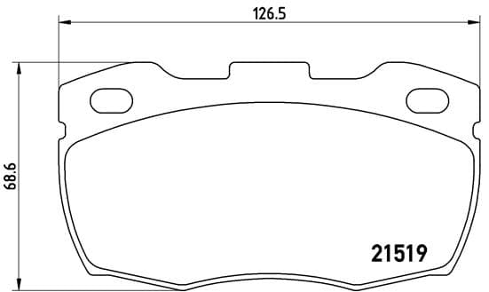 Stabdžių kaladėlių komplektas — BREMBO P 44 005