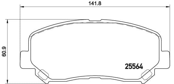 Stabdžių kaladėlių komplektas — BREMBO P 49 045