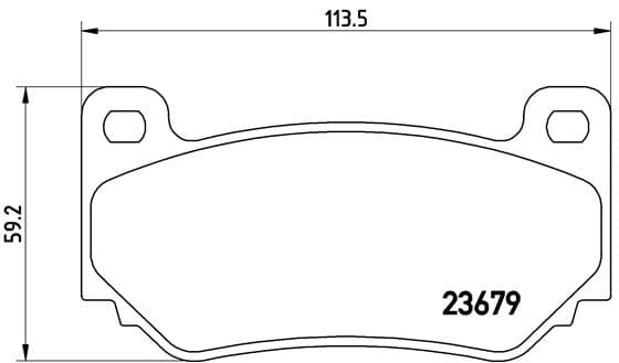 BREMBO Stabdžių kaladėlių komplektas