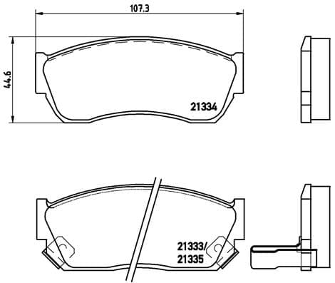 Stabdžių kaladėlių komplektas — BREMBO P 79 005