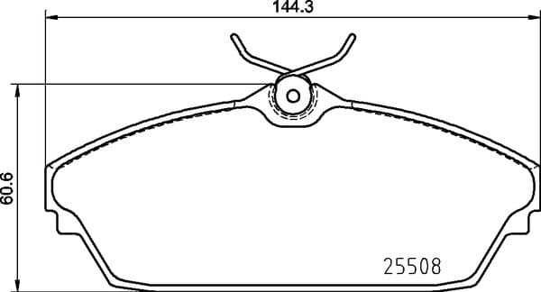 Stabdžių kaladėlių komplektas — BREMBO P 82 003