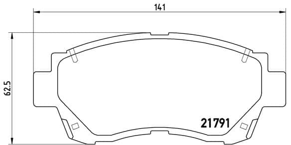 BREMBO P 83 027 Stabdžių kaladėlių komplektas