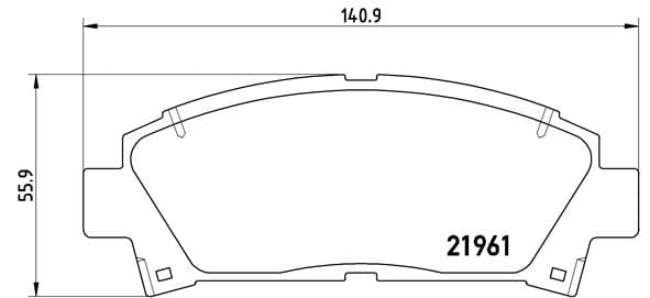 Stabdžių kaladėlių komplektas — BREMBO P 83 028