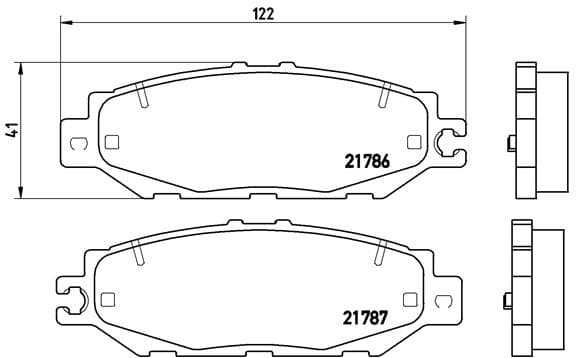 BREMBO P 83 036 Stabdžių kaladėlių komplektas
