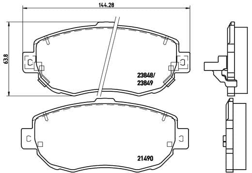 BREMBO P 83 037 Stabdžių kaladėlių komplektas