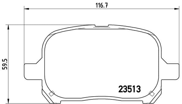 Stabdžių kaladėlių komplektas — BREMBO P 83 040