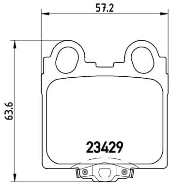 Stabdžių kaladėlių komplektas — BREMBO P 83 045