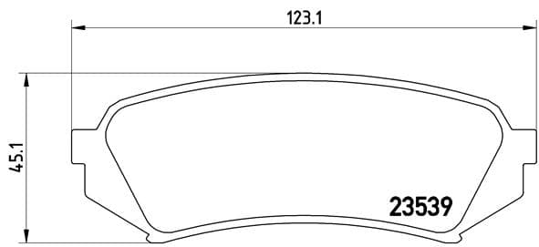 Stabdžių kaladėlių komplektas — BREMBO P 83 049