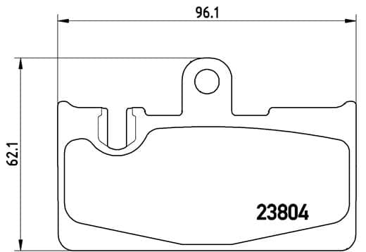 Stabdžių kaladėlių komplektas — BREMBO P 83 059