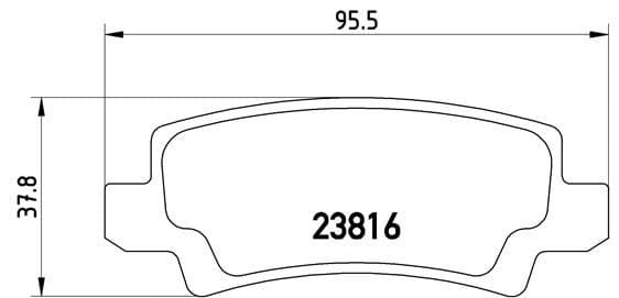 Stabdžių kaladėlių komplektas — BREMBO P 83 065