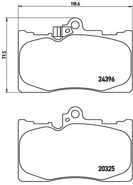 BREMBO P 83 072 Stabdžių kaladėlių komplektas